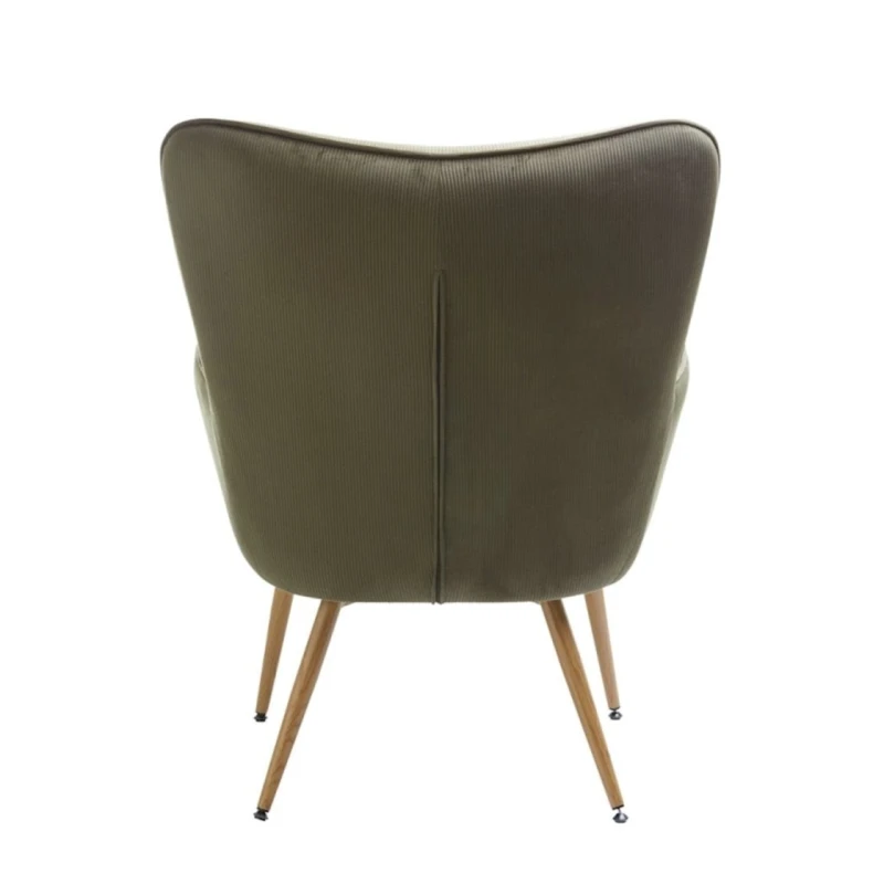 Кресло JYSK Hundested бархатный, оливковый Кресло JYSK Hundested бархатный, оливковый