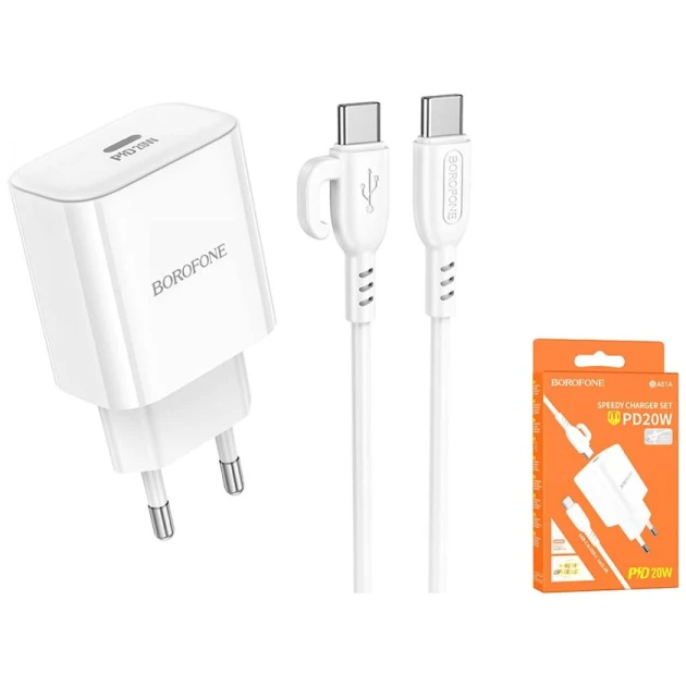 Сетевое зарядное устройство Borofone PD20W BA81A