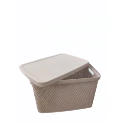 Корзина для белья Hobby Life Elmas Kapaklı Kutu, с крышкой, 19 л, кремовый, пластик, 28х38.5х22 см Корзина для белья Hobby Life Elmas Kapaklı Kutu, с крышкой, 19 л, кремовый, пластик, 28х38.5х22 см