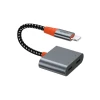 Переходник Wiwu LT09 Lightning to 2 x Lightning Audio Adapter Grey Переходник Wiwu LT09 Lightning to 2 x Lightning Audio Adapter Grey