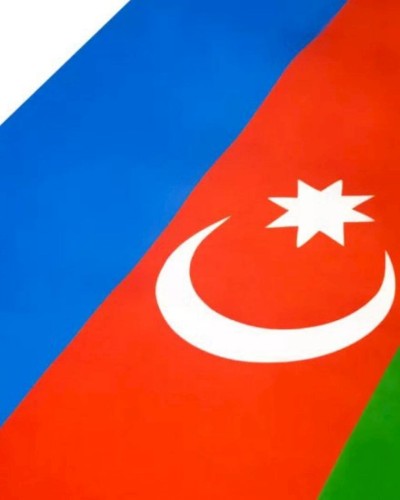 Azərbaycan bayrağı Ormibayrak EG84059, ikitərəfli, 100x150 sm