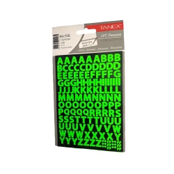 Набор наклеек Tanex STC-563 Fluorescent Green, 10 мм, 2 листа