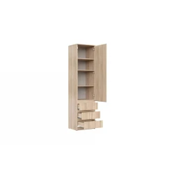 Шкаф Art Mebel 34, ламинат, коричневый, 210x40x45 см