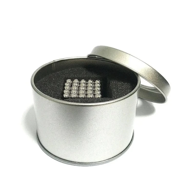 Магнитный конструктор Неокуб, серебристый, 5 мм, 125 шт