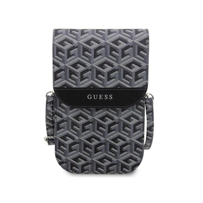 Smartfon üçün çanta Guess Handbagm GCube Stripe Black