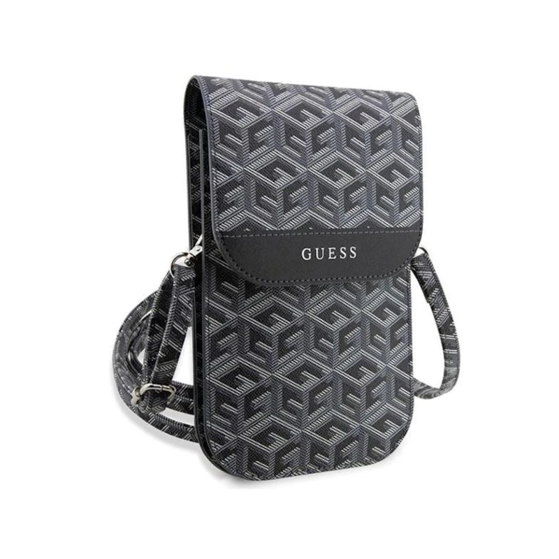 Smartfon üçün çanta Guess Handbagm GCube Stripe Black
