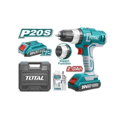 Аккумуляторная дрель-шуруповерт Total Tidli 20031, 20 В/2А/45Нм