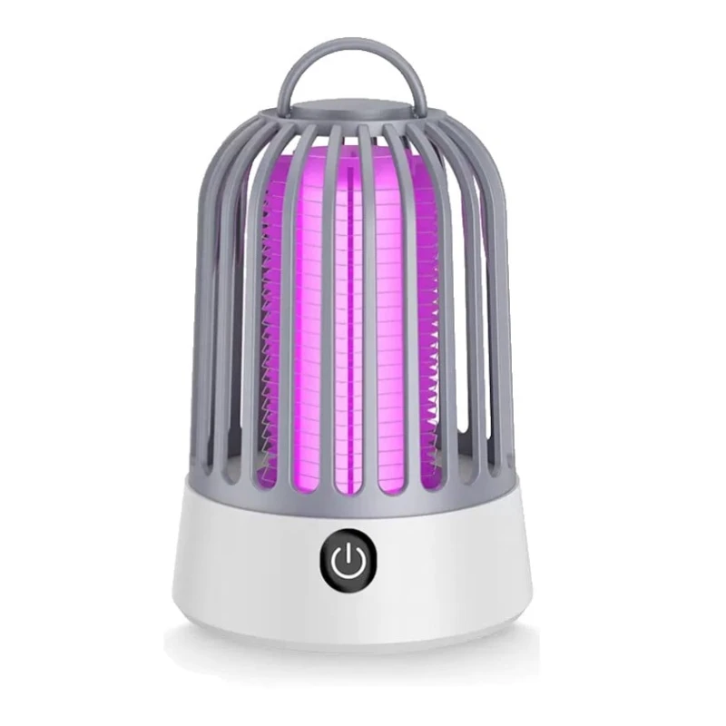 Электрошокер на 360 градусов от комаров, цвет СЕРЫЙ Электрошокер на 360 градусов от комаров, цвет СЕРЫЙ