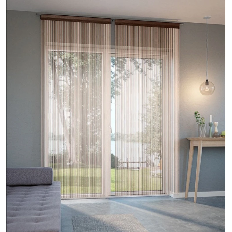 Тюль JYSK Yxlan, 90x245 см, коричневый