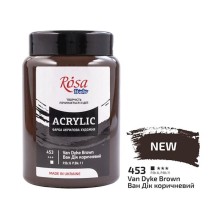 Akril boya Rosa Studio 453 Van Dyke Brown, 400 ml