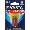 Батарейка Varta Max Tech 4703 LR03 AAA 1.5 V, 2 шт Батарейка Varta Max Tech 4703 LR03 AAA 1.5 V, 2 шт