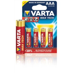 Батарейка Varta Max Tech 4703 LR03 AAA 1.5 V, 2 шт