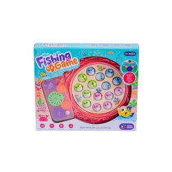 İnkişaf etdirən elektrik musiqili oyun Balıq ovu Fishing Game 222-14, 27x23 sm, 3+ yaş