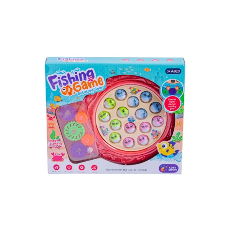 İnkişaf etdirən elektrik musiqili oyun Balıq ovu Fishing Game 222-14, 27x23 sm, 3+ yaş