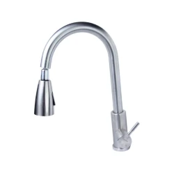 Qarışdırıcı kran mətbəx çanağı üçün Acar KR-02, gümüşü