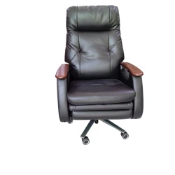 Офисное кресло Bentley A 619, натуральная кожа, черное