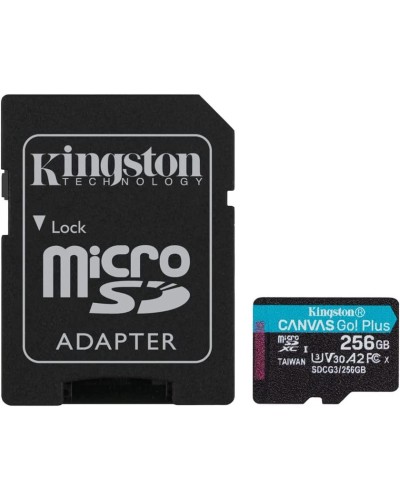 Yaddaş kartı Kingston Canvas Go Plus 256GB microSDXC Class 10