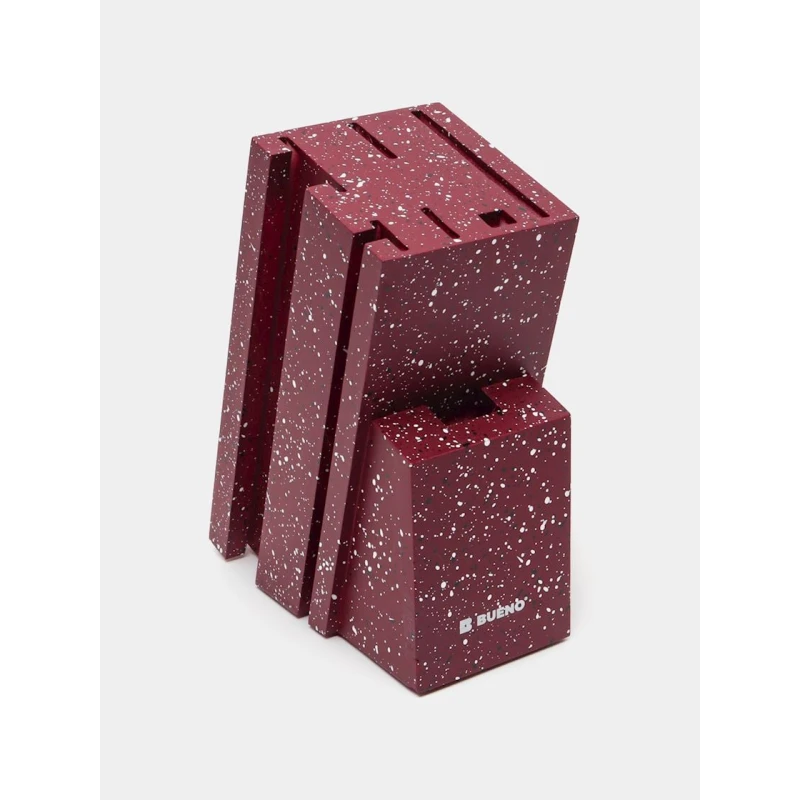 Mətbəx bıçaqları dəsti nabor_001, paslanmayan polad, 8 əşya, qırmızı