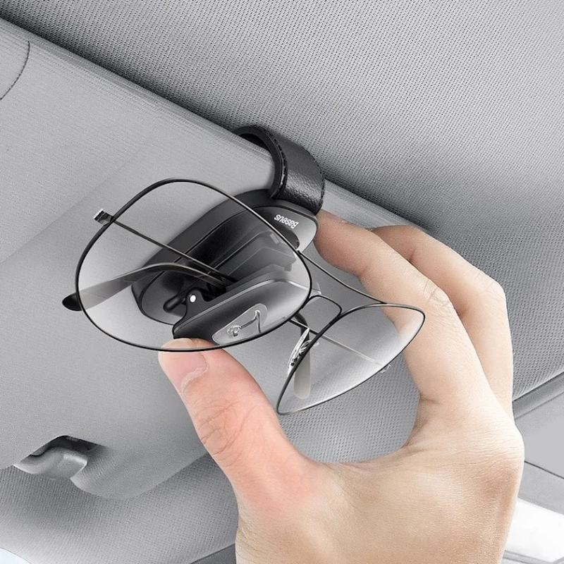 Eynəklər üçün tutacaq Baseus Platinum Vehicle Eyewear Clip Clamping Type, Qara