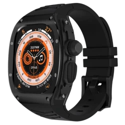 Qayış və çexol SW666 Apple Watch Band Ultra 49 mm üçün Black