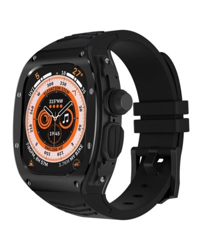 Qayış və çexol SW666 Apple Watch Band Ultra 49 mm üçün Black