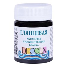 Akril boya Decola parlaq, qara, 50 ml