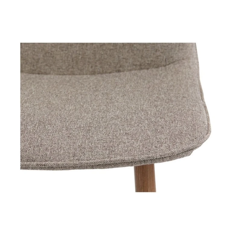 Стул JYSK Bistrup, 44x53x87 см, сталь/ткань, песочный/коричневый, 4 шт