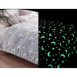 Фосфорное детское одеяло TZE-402, 200x220 см, серое