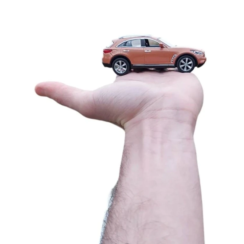 Машинка İnfiniti QX70, пластик/металл, коричневая, 11x4x3 см