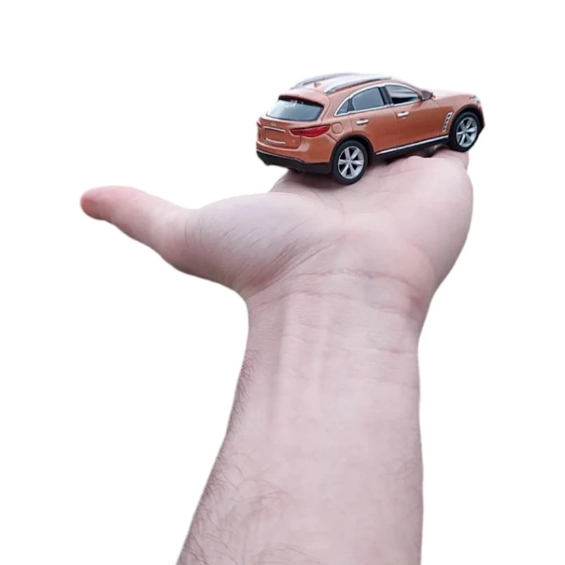 Машинка İnfiniti QX70, пластик/металл, коричневая, 11x4x3 см