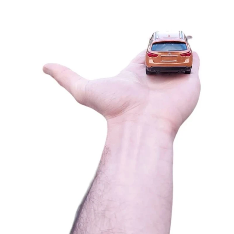 Maşın İnfiniti QX70, plastik/metal, qəhvəyi, 11x4x3 sm