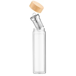 Термос Adresto Double Wall AR1345BB, 450 мл, стекло/бамбук