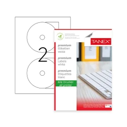 Этикетки самоклеющиеся Tanex TW-3117 117 мм