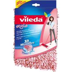 Моп для швабры Vileda Style, микрофибра, красный