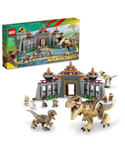 Konstruktor LEGO Jurassic World Visitor Center: T. Rex & Raptor Attack 76961, 12+ yaş, 693 hissə