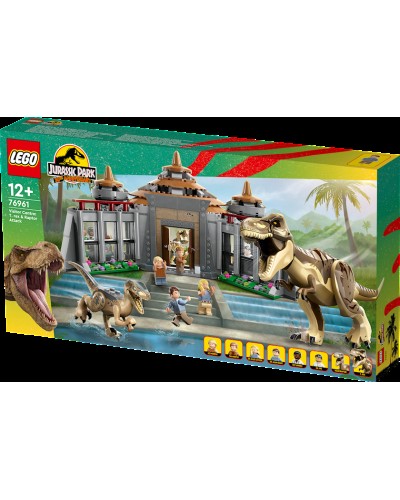 Konstruktor LEGO Jurassic World Visitor Center: T. Rex & Raptor Attack 76961, 12+ yaş, 693 hissə