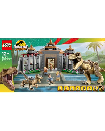 Konstruktor LEGO Jurassic World Visitor Center: T. Rex & Raptor Attack 76961, 12+ yaş, 693 hissə