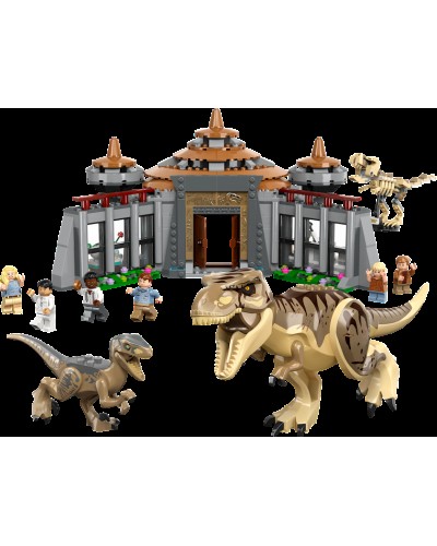 Konstruktor LEGO Jurassic World Visitor Center: T. Rex & Raptor Attack 76961, 12+ yaş, 693 hissə
