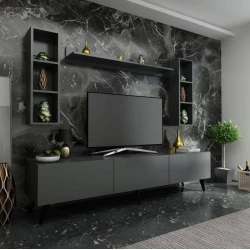 Тумба под ТВ 030, ЛДСП, серая Тумба под ТВ 030, ЛДСП, серая