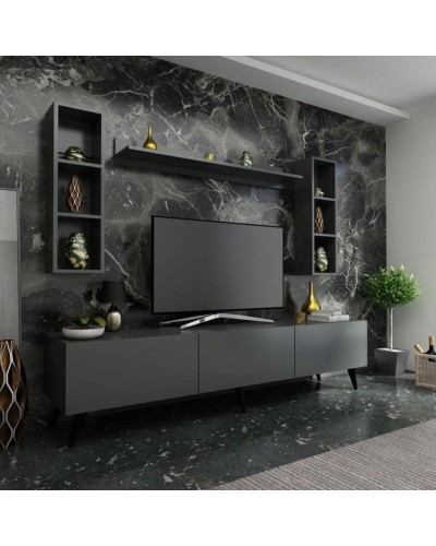 TV üçün tumba 030, LDSP, boz