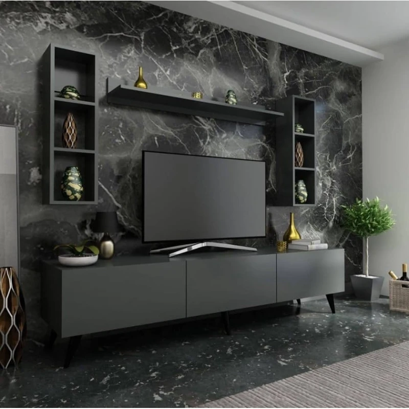 Тумба под ТВ 030, ЛДСП, серая Тумба под ТВ 030, ЛДСП, серая