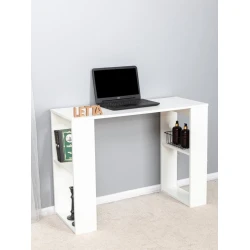Компьютерный стол Letta, ЛДСП, белый, 75x40x103 см