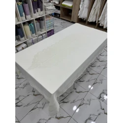 Водонепроницаемая скатерть белая