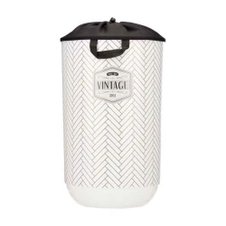 Корзина для белья Arte Regal Vintage, пластик, белая/черная, 34x52.5 см Корзина для белья Arte Regal Vintage, пластик, белая/черная, 34x52.5 см