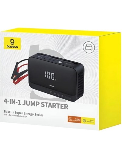 İşəsalma-yükləmə cihazı Baseus Super Energy Series 4-in-1 Car Jump Starter 600A Cluster Black