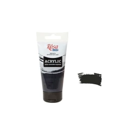 Rəssamlıq akril boya Rosa Studio 403, qara, 75 ml