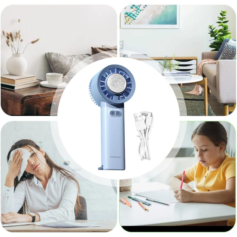 Ventilyator soyuq kompres funksiyalı portativ, mavi