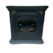 Soba-kamin Mahshid Davam Ks0167, metal, qara, 96x87x38 sm