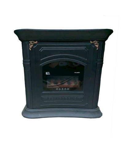 Soba-kamin Mahshid Davam Ks0167, metal, qara, 96x87x38 sm