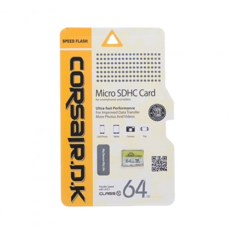 Карта памяти Corsair 64GB microSDHC class 10 UHS-I Карта памяти Corsair 64GB microSDHC class 10 UHS-I